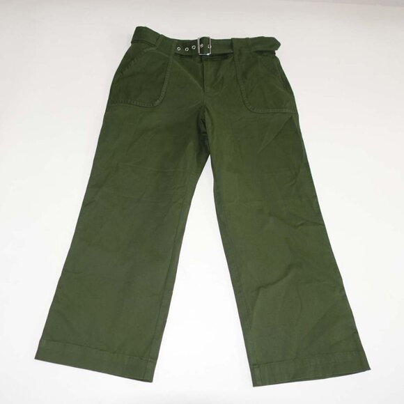 LOFT Pants - Loft Women's Straight Utility Twill Pants Size 10 Petite NWT Green High Rise 10P